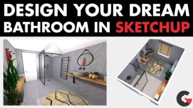 Skillshare – Design your Dream Bathroom in SketchUp – Beginner 3D Modeling