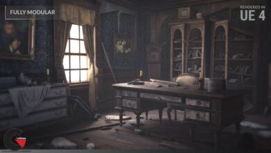 Unreal Engine - Abandoned Mansion Fully Modular Asset Pack