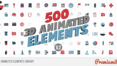 Videohive - 3D Animated Elements Library 18734079