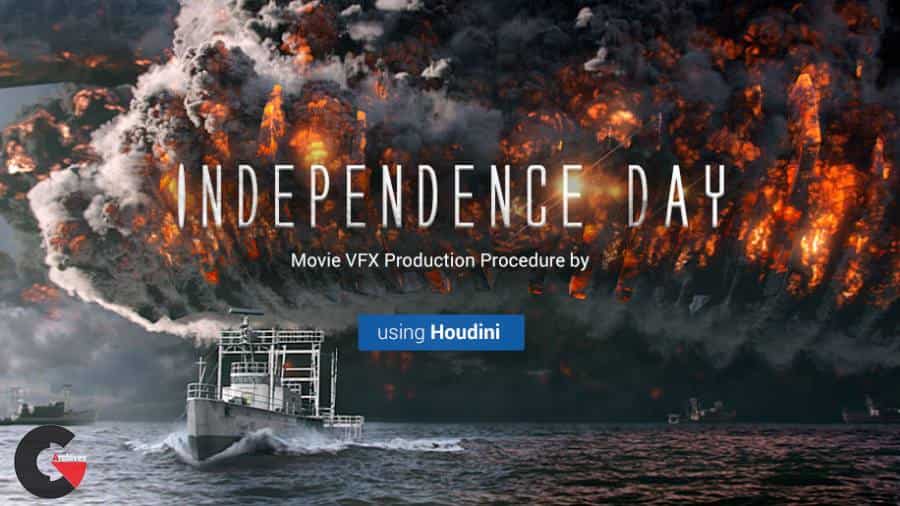 Independence Day - Production procedure of a movie VFX scene using Houdini