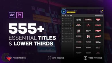 Titles and Lower Thirds Pack 555+ Animations