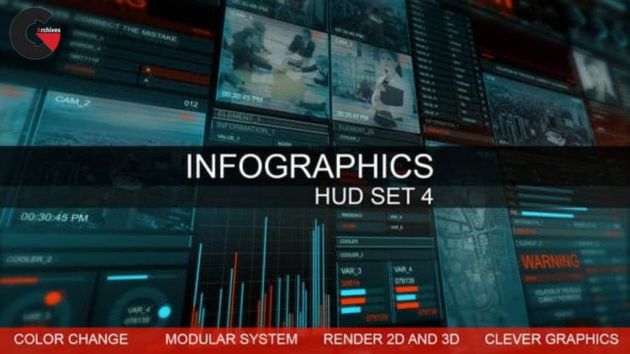 Videohive - Infographics HUD smart graphics 