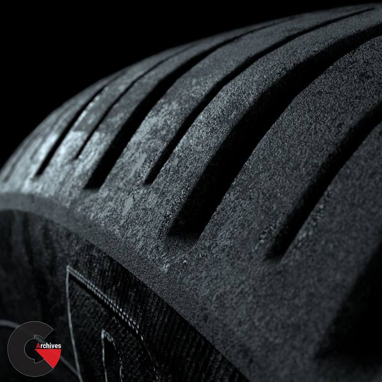 Realistic Tire Shader for Octane Render by Dizzy