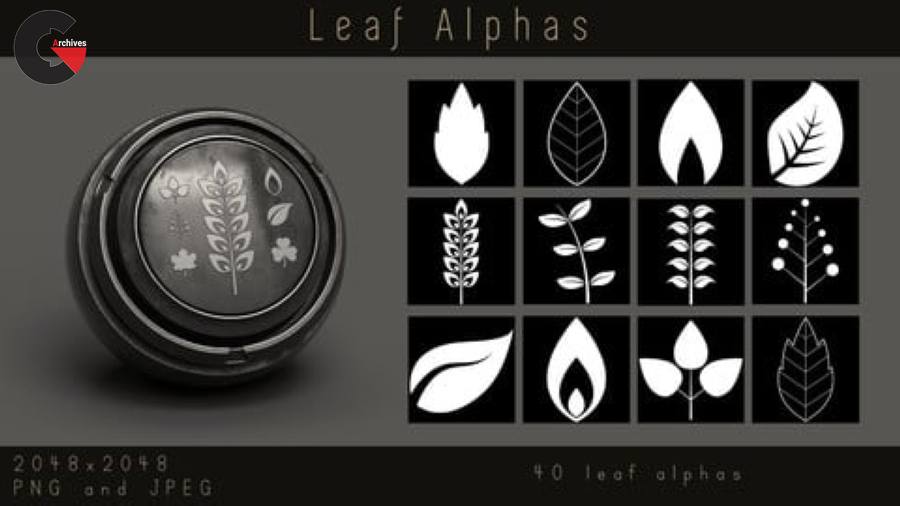 ArtStation – Ornate Lotus Flower Mandala Alphas – Ornament Alpha pack