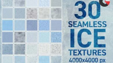 Creativemarket – 30 Seamless Ice Textures