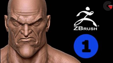 Kratos Vol. 1 Head and Body - Course Creating characters for video games on Zbrush