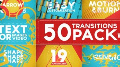 Videohive - 50 Transitions Pack with Opener 5243183