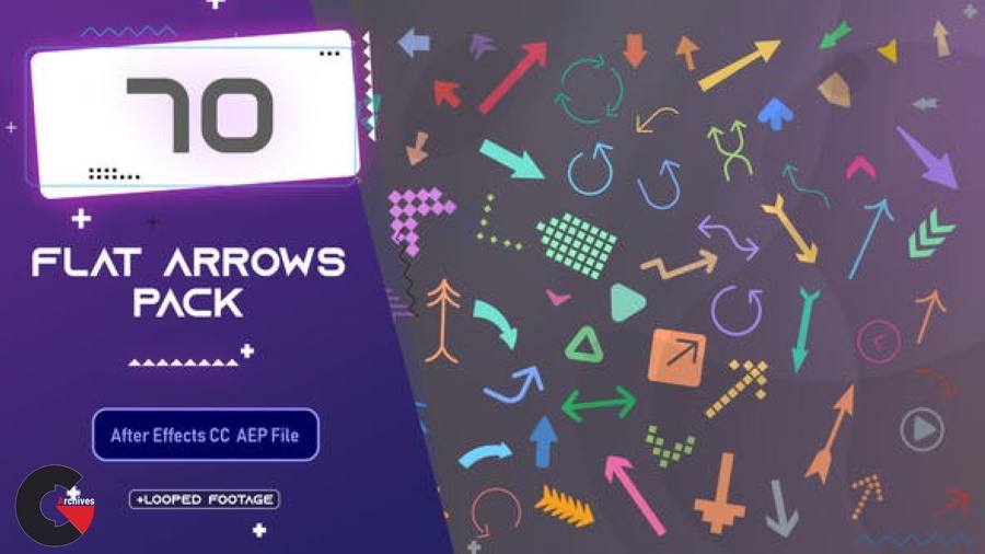 Videohive - Flat Arrows Pack 33663608
