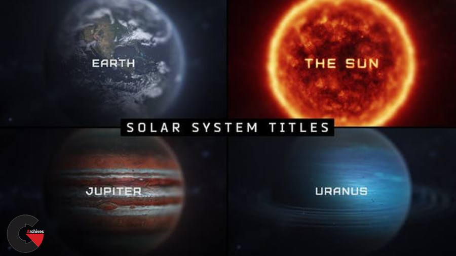 Videohive - Macro Planets Titles 