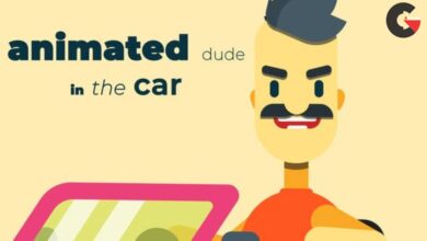 Videohive - Animated dude in the car 33804425