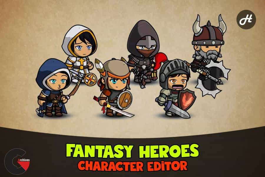 Asset Store - Fantasy Heroes Character Editor