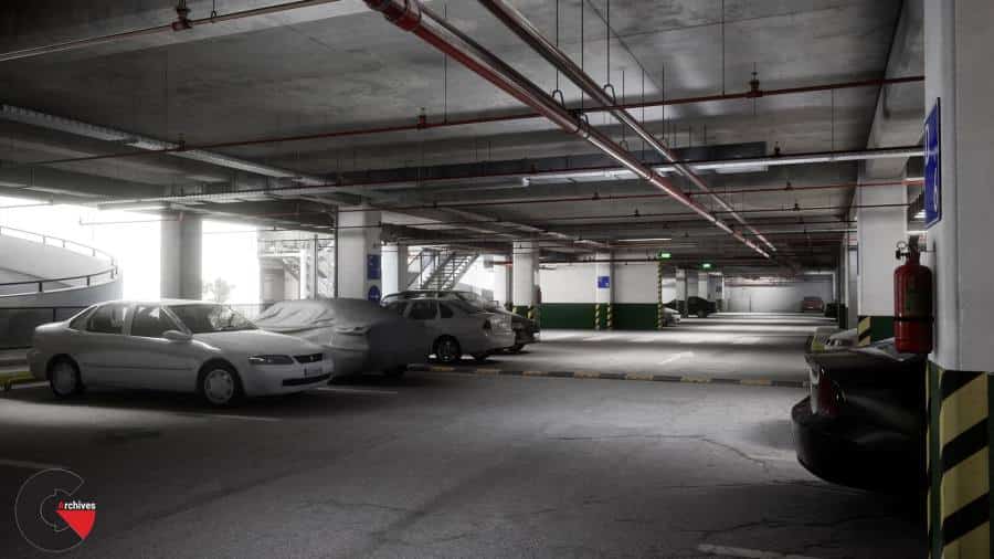 Unreal Engine - Parking Garage