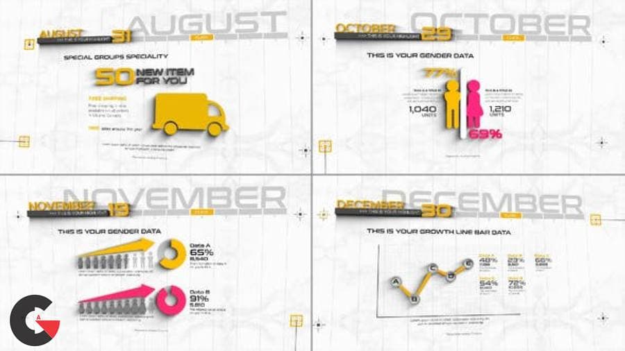 Videohive - 3D Timeline Infographics 31440754