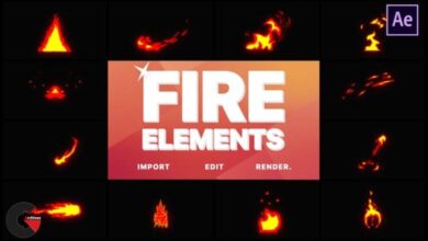 videohive - Cartoon Fire Elements After Effects