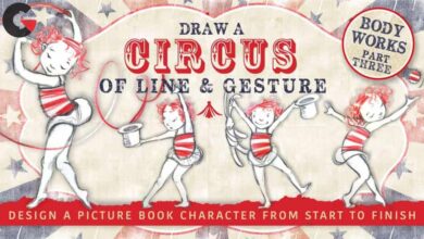 Draw a Circus of Line and Gesture - Design a Character From Start to Finish