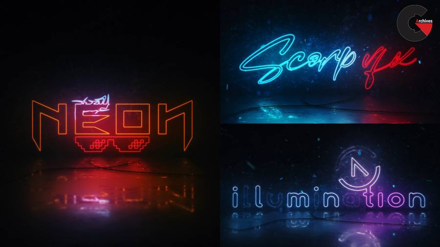 Motion Array – Neon Logo Reveal 