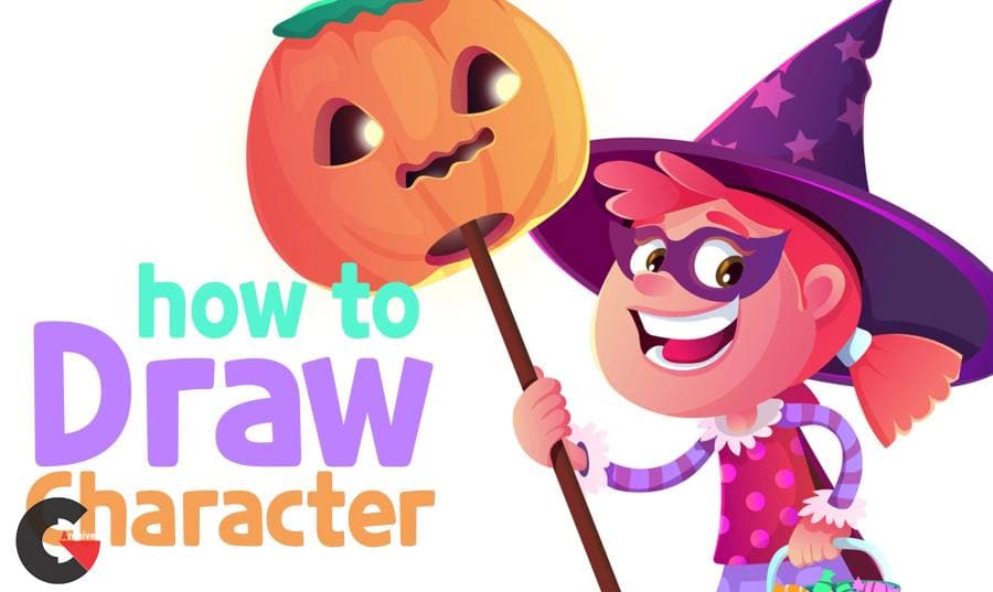 Create a Halloween Cartoon Scene from Scratch! with Adobe illustrator