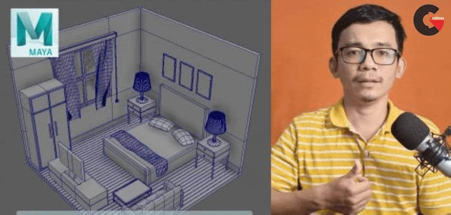Skillshare – Maya Tutorial Create a 3D Isometric Bedroom