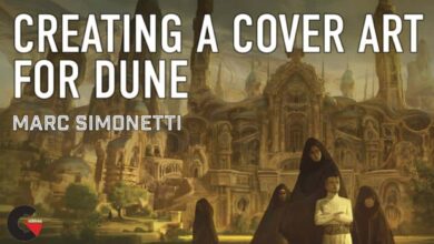 IAMAG – Creating a Cover Art for Chapter House Dune by Marc Simonett