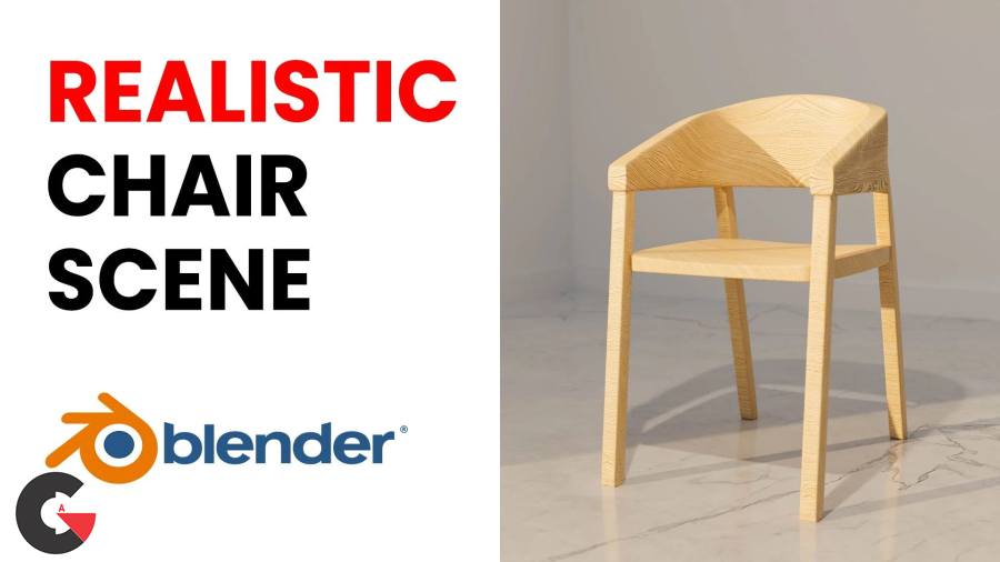 Skillshare – Blender 3D Easy Realistic Chair Scene