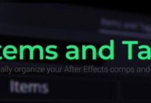 Aescripts - Items and Tags for After Effects