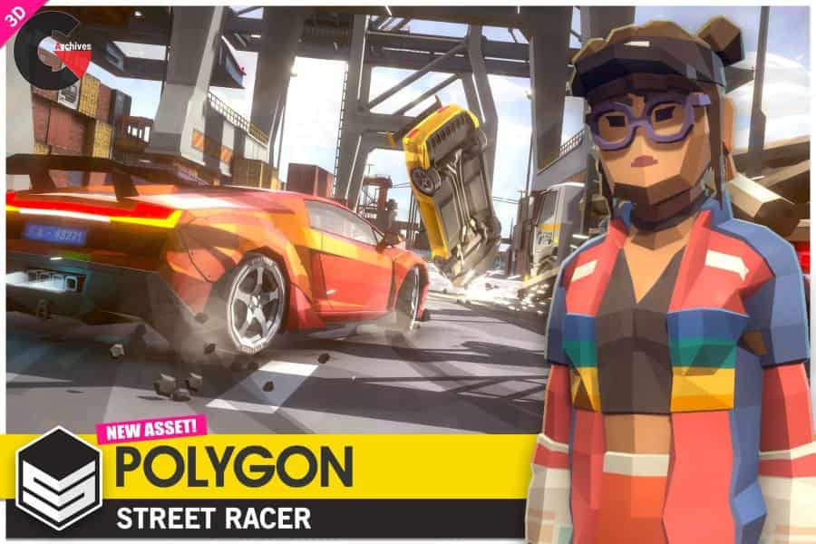 Asset Store - POLYGON - Street Racer - Low Poly 3D Art by Synty