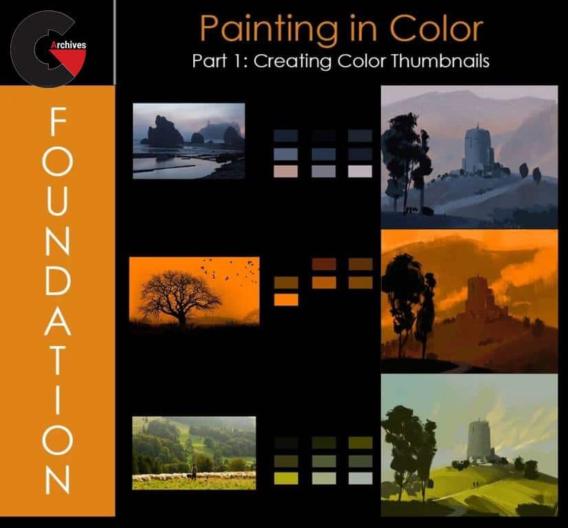 Gumroad - Foundation Patreon - Painting in Color Creating Color Thumbnails