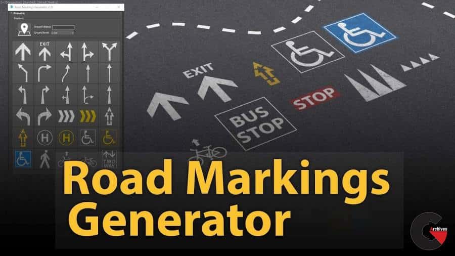 Road Markings Generator for 3ds Max