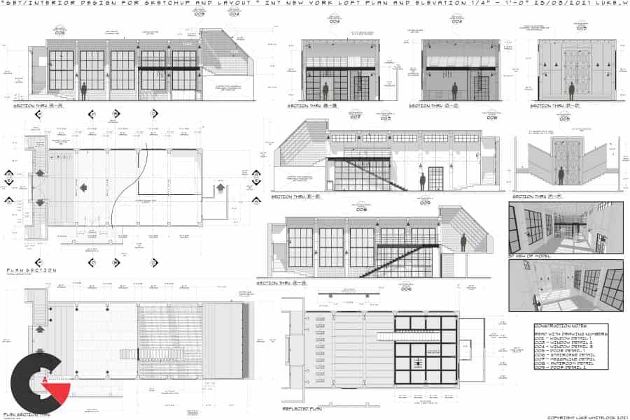 Set Design for Film - TV & Commercial How to produce construction drawings using Sketchup and Layout