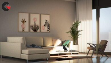 Skillshare - Vray 5 for Sketchup Interior Masterclass Living Room Design