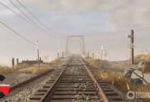 Unreal Engine - Coastal Wetland & Railroad Bridge