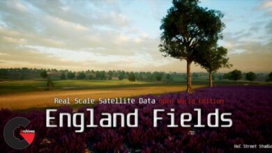 Unreal Engine - Landscape: England Fields - Real Scale Satellite Data