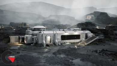 Modular Sci-Fi Indoor/Outdoor environment pack - Rocky Swampy Planet