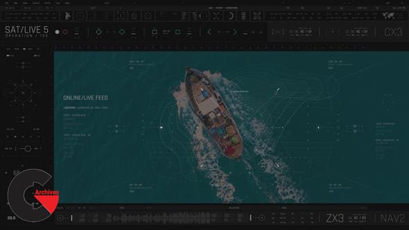 VideoHive – HUD Covert Operations Satellite 5 52261251