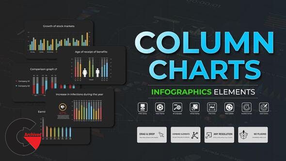 VideoHive – Infographic - Column Charts 51140216