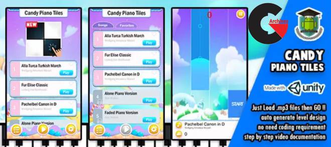 Asset Store – Candy Piano Tiles