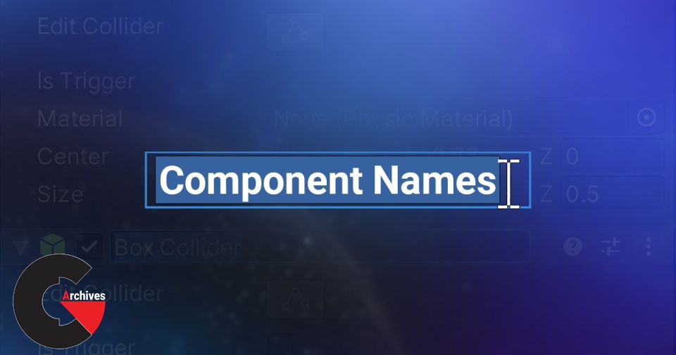 Asset Store – Component Names