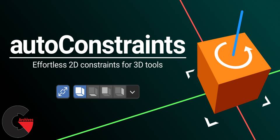 Blender Market – Auto-Constraints - Effortless 2D Constraints For 3D Tools