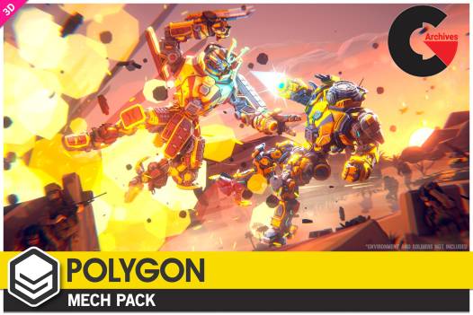 Asset Store – POLYGON - Mech Pack - Low Poly 3D Art by Synty