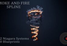 Unreal Engine - Smoke and Fire Spline Niagara Fluids