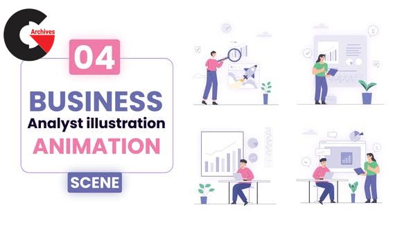 VideoHive – Business Analytics Illustration Scene 52460430