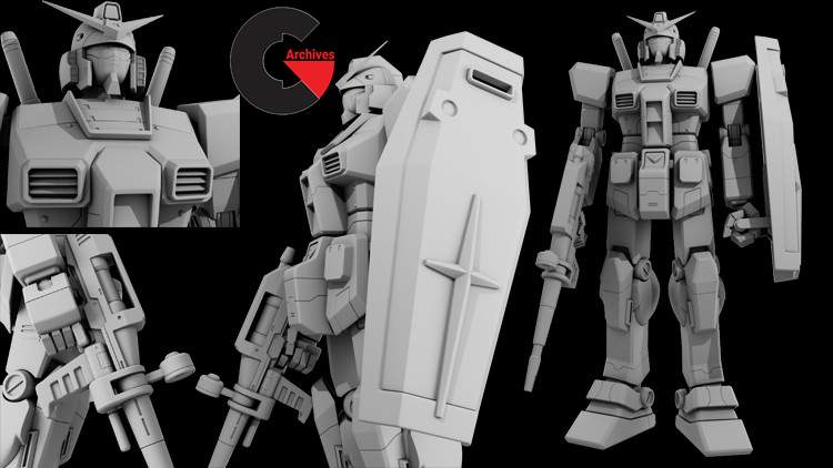 Creating a Gundam Character in Maya 2022