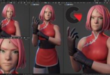 Sakura Haruno – Character Creation in Blender
