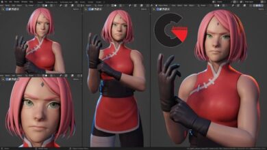 Sakura Haruno – Character Creation in Blender