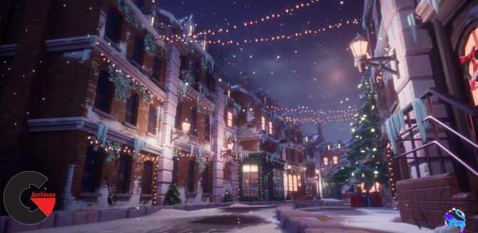 Unreal Engine – Stylized Christmas Town ( Christmas , Stylized , Stylised , Town )