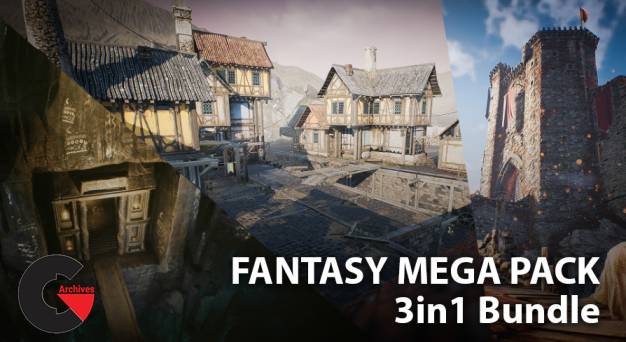 Unreal Engine – Fantasy Bundle Environment Kit 3 in 1