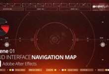 VideoHive – HUD Interface Navigation Map 01 Ae 52945780