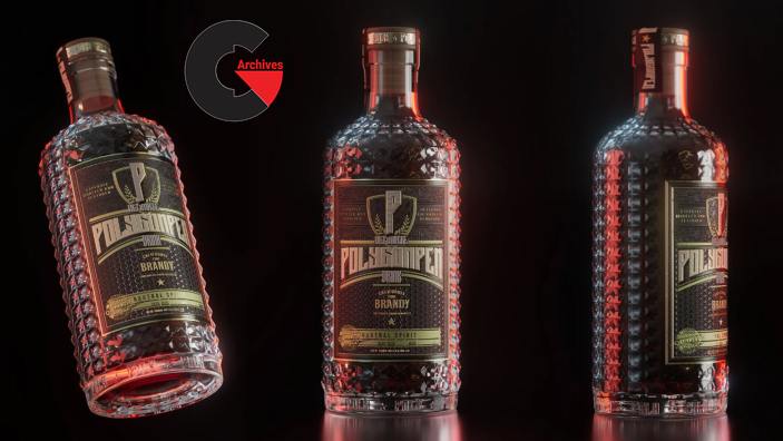 Advanced Bottle Modeling and Rendering in Cinema 4D and Redshift