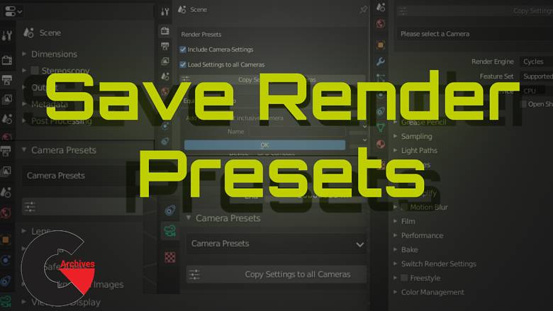 Blender Market – Save Render Presets