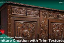 Furniture Creation with Trim Textures | Max Kutsenko